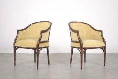 Pair of Faux Bamboo Armchairs - 3044992