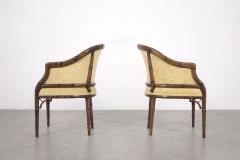 Pair of Faux Bamboo Armchairs - 3044994