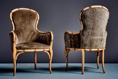 Pair of Faux Bamboo Berg re Chairs - 4700483