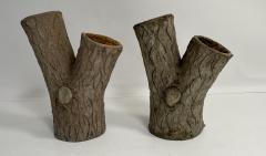 Pair of Faux Bois Planters - 3075340