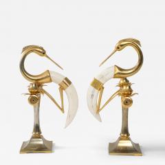 Pair of Faux Horn Candelabra by Hauy Pouigo - 3603071