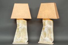 Pair of Faux Stone Lamps - 717310