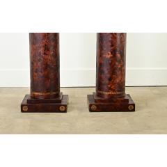 Pair of Faux Tortoise Doric Columns - 3715569