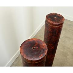 Pair of Faux Tortoise Doric Columns - 3715596