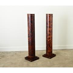 Pair of Faux Tortoise Doric Columns - 3715602