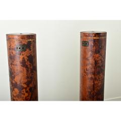 Pair of Faux Tortoise Doric Columns - 3715606