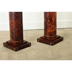 Pair of Faux Tortoise Doric Columns - 3715607