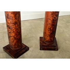 Pair of Faux Tortoise Doric Columns - 3715627