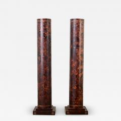 Pair of Faux Tortoise Doric Columns - 3841283