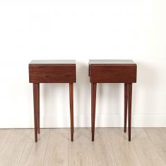 Pair of Federal American Side Tables in Cherry and Poplar circa 1820 - 3273331