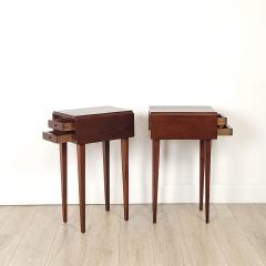 Pair of Federal American Side Tables in Cherry and Poplar circa 1820 - 3273334