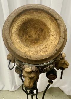 Pair of Figural Empire Style Jardini res Planters on Stands Europe 1960s - 2918837