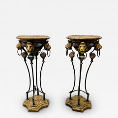 Pair of Figural Empire Style Jardini res Planters on Stands Europe 1960s - 2922243