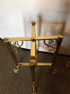 Pair of Fine Bronze Based End Tables with Glass Tops - 1286145