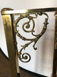 Pair of Fine Bronze Based End Tables with Glass Tops - 2998442