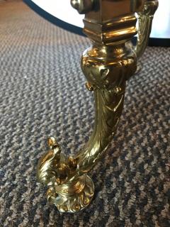 Pair of Fine Bronze Based End Tables with Glass Tops - 2998444