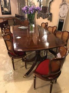 Pair of Fine Bronze Mounted Louis XVI Style Dining Chairs Manner of Jansen - 1280878