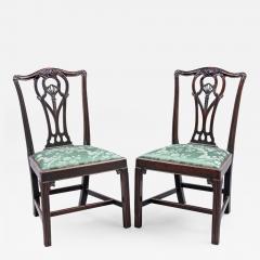 Pair of Fine English Period Chippendale Side Chairs - 142419