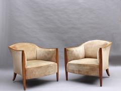 Pair of Fine French Art Deco Club Chairs - 2400553