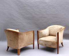 Pair of Fine French Art Deco Club Chairs - 2400562