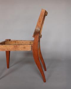 Pair of Fine French Art Deco Mahogany Side Chairs - 4222568