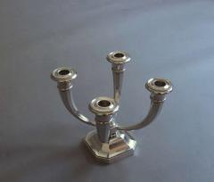 Pair of Fine French Art Deco Silver Plated Candelabrum - 395693