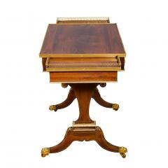 Pair of Fine Regency Rosewood and Bronze Mounted Writing Games Table - 4253827