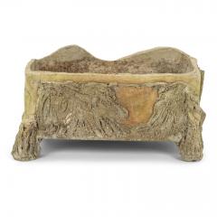 Pair of Finely Sculpted Faux Bois Planters - 2337603