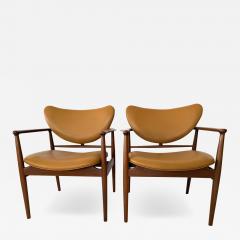 Pair of Finn Juhl NV 48 Armchairs - 3883687