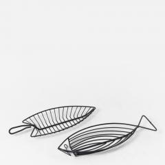Pair of Fish Bowls in Wire - 903943