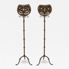 Pair of Floor Lamps attr to Alessandro Mazzucottelli Italy early 20th Century - 3630565