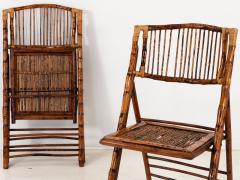 Pair of Folding Bamboo Chairs Vintage - 3159264