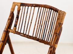 Pair of Folding Bamboo Chairs Vintage - 3159267