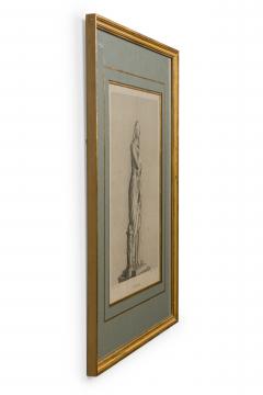 Pair of Framed French Figural Engraving Prints Titled Vestale and Euterpe  - 4517273