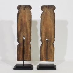 Pair of French 17th Century Weathered Oak Renaissance Ornaments - 4119374