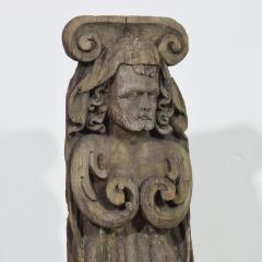 Pair of French 17th Century Weathered Oak Renaissance Ornaments - 4119473