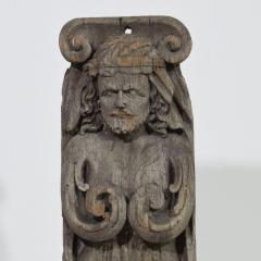 Pair of French 17th Century Weathered Oak Renaissance Ornaments - 4119538