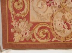Pair of French 1850s Aubusson Floral Tapestries with Rinceaux Arabesques - 3417139