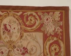 Pair of French 1850s Aubusson Floral Tapestries with Rinceaux Arabesques - 3417255