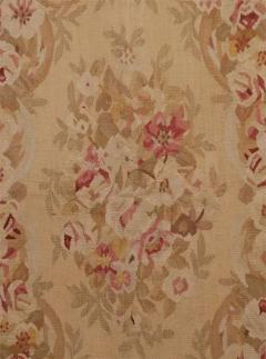 Pair of French 1850s Aubusson Floral Tapestries with Rinceaux Arabesques - 3417271