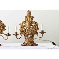 Pair of French 18th Century Gilt Candelabras - 3696936