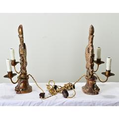 Pair of French 18th Century Gilt Candelabras - 3697028