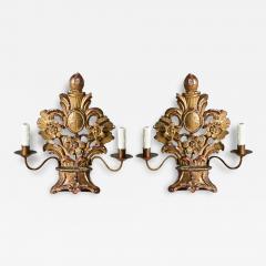 Pair of French 18th Century Gilt Candelabras - 3798350