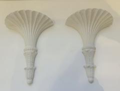 Pair of French 1920s Art Deco Plaster Sconcea - 4330621