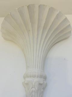 Pair of French 1920s Art Deco Plaster Sconcea - 4330625