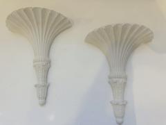 Pair of French 1920s Art Deco Plaster Sconcea - 4330626