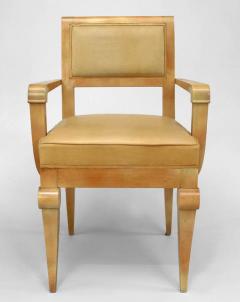 Pair of French 1940s Sycamore Armchairs - 424836