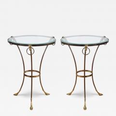 Pair of French 1950s Side Tables With Rams Head Detail - 2980433