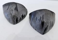 Pair of French 1960s Vallauris Pottery Wall Lamps Mod Century - 4484439