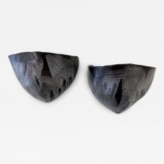 Pair of French 1960s Vallauris Pottery Wall Lamps Mod Century - 4484745